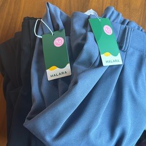 2 Halara High Waisted Waffle Pants with side pockets